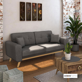 Canapea extensibilă Carmelo, Diverse culori, 214x80x86 cm - Gri închis | SKU: 035-000034 | Canapea extensibilă Carmelo, 214x80x86 cm, varianta Gri închis, produs pentru amenajarea locuinței, disponibil online în România la CasaMob