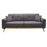 Canapea extensibilă Carmelo, Diverse culori, 214x80x86 cm - Gri închis | SKU: 035-000034 | Canapea extensibilă Carmelo, 214x80x86 cm, varianta Gri închis, produs pentru amenajarea locuinței, disponibil online în România la CasaMob