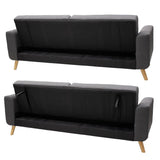 Canapea extensibilă Carmelo, Diverse culori, 214x80x86 cm - Gri închis | SKU: 035-000034 | Canapea extensibilă Carmelo, 214x80x86 cm, varianta Gri închis, produs pentru amenajarea locuinței, disponibil online în România la CasaMob