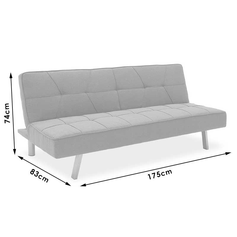 Canapea extensibilă Travis, Diverse culori, 175x83x74 cm - Gri închis | SKU: 035-000061 | Canapea extensibilă Travis, 175x83x74 cm, varianta Gri închis, produs pentru amenajarea locuinței, disponibil online în România la CasaMob