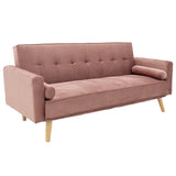 Canapea extensibilă 3 locuri Success, catifea, Diverse culori, 190x80x84 cm - Roz | SKU: 035-000065 | Canapea extensibilă 3 locuri Success, catifea, 190x80x84 cm, varianta Roz, produs pentru amenajarea locuinței, disponibil online în România la CasaMob