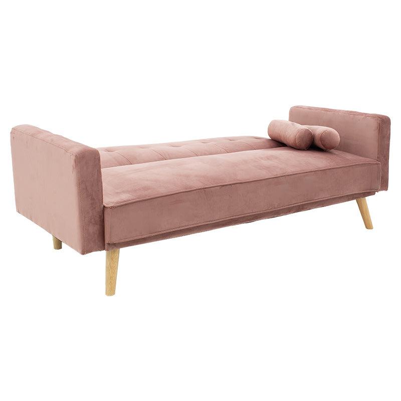 Canapea extensibilă 3 locuri Success, catifea, Diverse culori, 190x80x84 cm - Roz | SKU: 035-000065 | Canapea extensibilă 3 locuri Success, catifea, 190x80x84 cm, varianta Roz, produs pentru amenajarea locuinței, disponibil online în România la CasaMob
