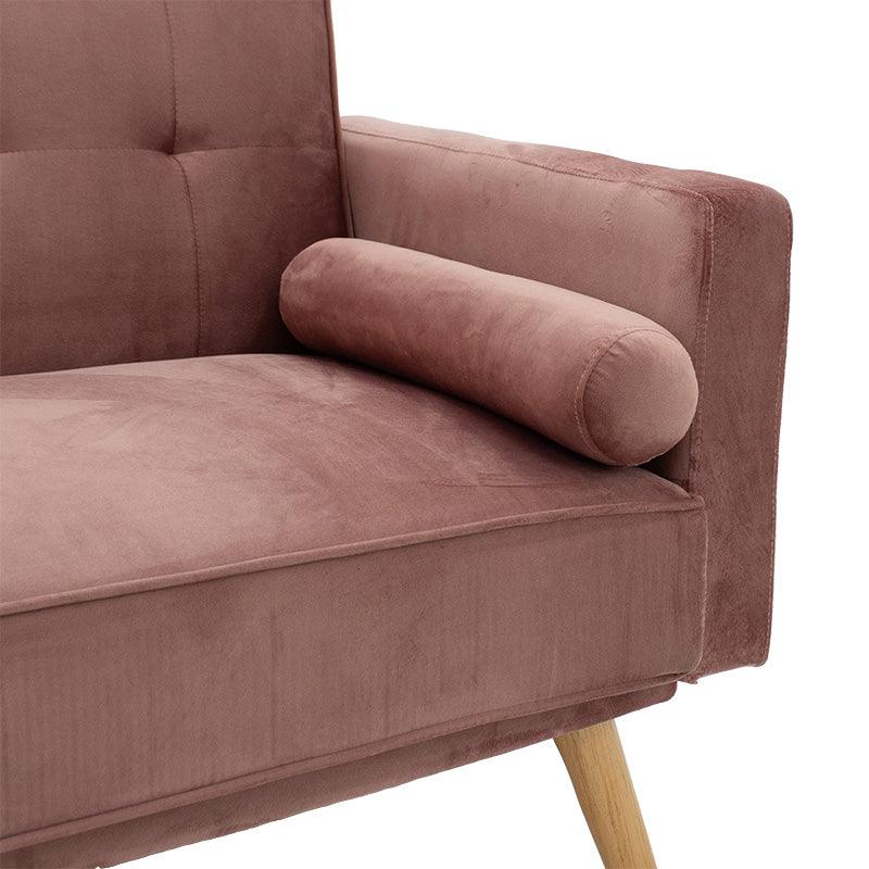 Canapea extensibilă 3 locuri Success, catifea, Diverse culori, 190x80x84 cm - Roz | SKU: 035-000065 | Canapea extensibilă 3 locuri Success, catifea, 190x80x84 cm, varianta Roz, produs pentru amenajarea locuinței, disponibil online în România la CasaMob