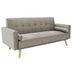 Gri deschis | SKU: 035-000066 | Canapea extensibilă 3 locuri Success, catifea, 190x80x84 cm, varianta Gri deschis, produs pentru amenajarea locuinței, disponibil online în România la CasaMob