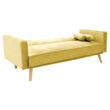 Canapea extensibilă 3 locuri Success, catifea, Diverse culori, 190x80x84 cm - Galben | SKU: 035-000084 | Canapea extensibilă 3 locuri Success, catifea, 190x80x84 cm, varianta Galben, produs pentru amenajarea locuinței, disponibil online în România la CasaMob