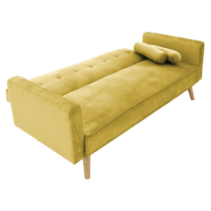 Canapea extensibilă 3 locuri Success, catifea, Diverse culori, 190x80x84 cm - Galben | SKU: 035-000084 | Canapea extensibilă 3 locuri Success, catifea, 190x80x84 cm, varianta Galben, produs pentru amenajarea locuinței, disponibil online în România la CasaMob