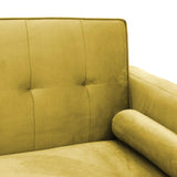 Canapea extensibilă 3 locuri Success, catifea, Diverse culori, 190x80x84 cm - Galben | SKU: 035-000084 | Canapea extensibilă 3 locuri Success, catifea, 190x80x84 cm, varianta Galben, produs pentru amenajarea locuinței, disponibil online în România la CasaMob