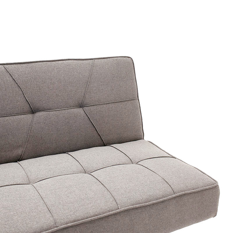 Canapea extensibila cu 3 locuri Travis cu stofa, Gri - Gri inchis, 175x83x74 cm