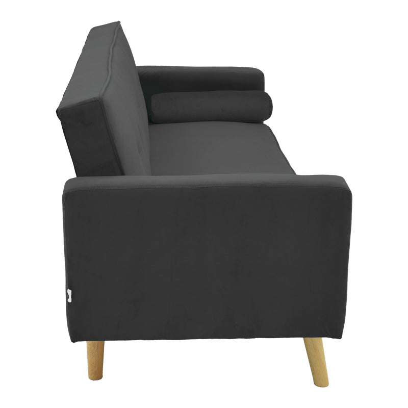 Canapea extensibilă 3 locuri Success, catifea, Diverse culori, 190x80x84 cm - Antracit | SKU: 035-000097 | Canapea extensibilă 3 locuri Success, catifea, 190x80x84 cm, varianta Antracit, produs pentru amenajarea locuinței, disponibil online în România la CasaMob