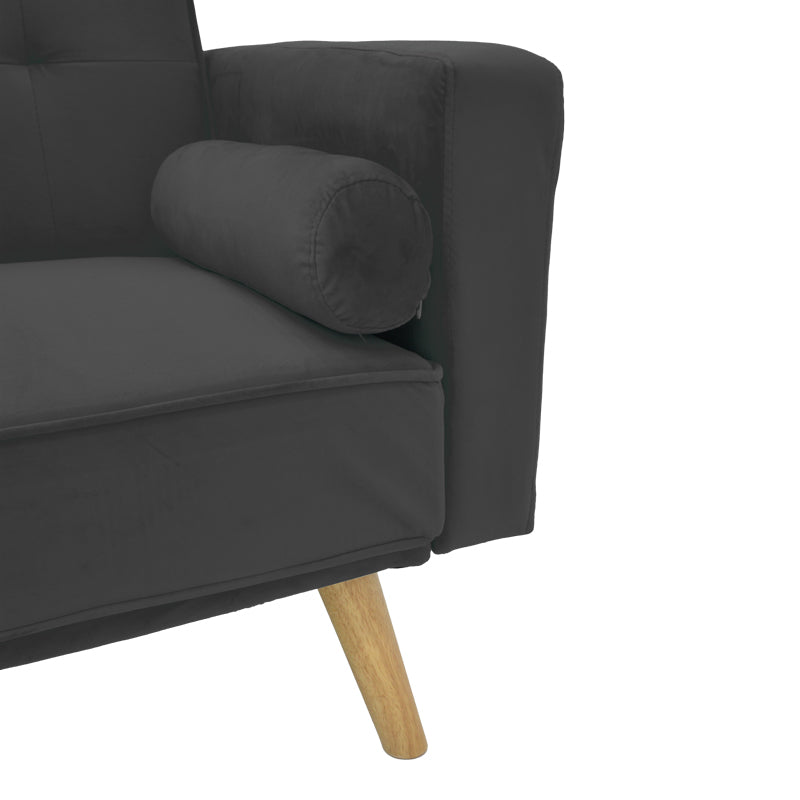 Canapea extensibilă 3 locuri Success, catifea, Diverse culori, 190x80x84 cm - Antracit | SKU: 035-000097 | Canapea extensibilă 3 locuri Success, catifea, 190x80x84 cm, varianta Antracit, produs pentru amenajarea locuinței, disponibil online în România la CasaMob