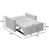 Canapea extensibilă Commit, Diverse culori, 142x93x90 cm - Bej - Gri | SKU: 035-000099 | Canapea extensibilă Commit, 142x93x90 cm, varianta Bej - Gri, produs pentru amenajarea locuinței, disponibil online în România la CasaMob