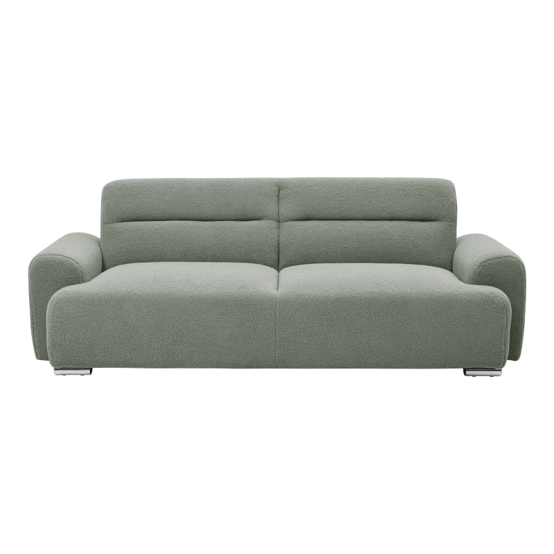 Canapea cu trei locuri Harmonious boucle verde masliniu, 224x92x81 cm