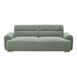 Canapea cu trei locuri Harmonious boucle verde masliniu, 224x92x81 cm