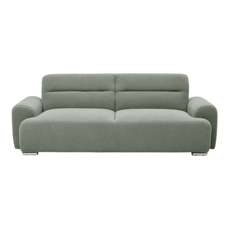 Canapea cu trei locuri Harmonious boucle verde masliniu, 224x92x81 cm