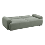 Canapea cu trei locuri Harmonious boucle verde masliniu, 224x92x81 cm