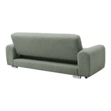 Canapea cu trei locuri Harmonious boucle verde masliniu, 224x92x81 cm