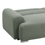 Canapea cu trei locuri Harmonious boucle verde masliniu, 224x92x81 cm