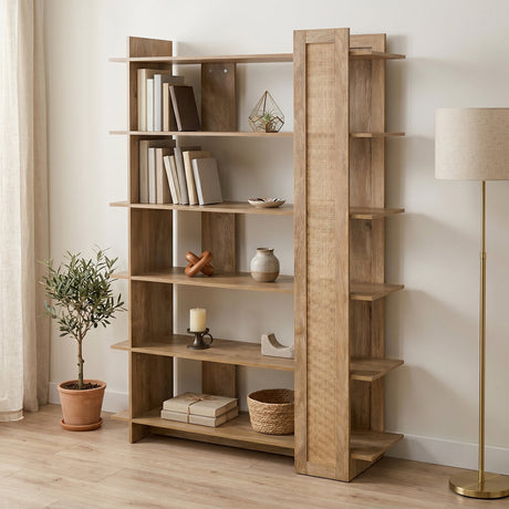 Bibliotecă Oslo, Sonoma, 100x32x147 cm