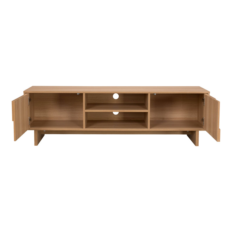 Natural | SKU: 086-000029 | Comodă TV Jenfia, MDF, Natural, 150x39x46 cm, varianta Natural, produs pentru amenajarea locuinței, disponibil online în România la CasaMob