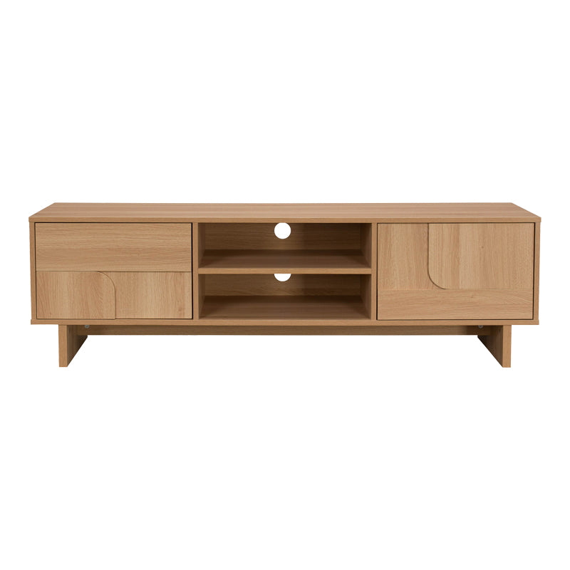 Natural | SKU: 086-000029 | Comodă TV Jenfia, MDF, Natural, 150x39x46 cm, varianta Natural, produs pentru amenajarea locuinței, disponibil online în România la CasaMob