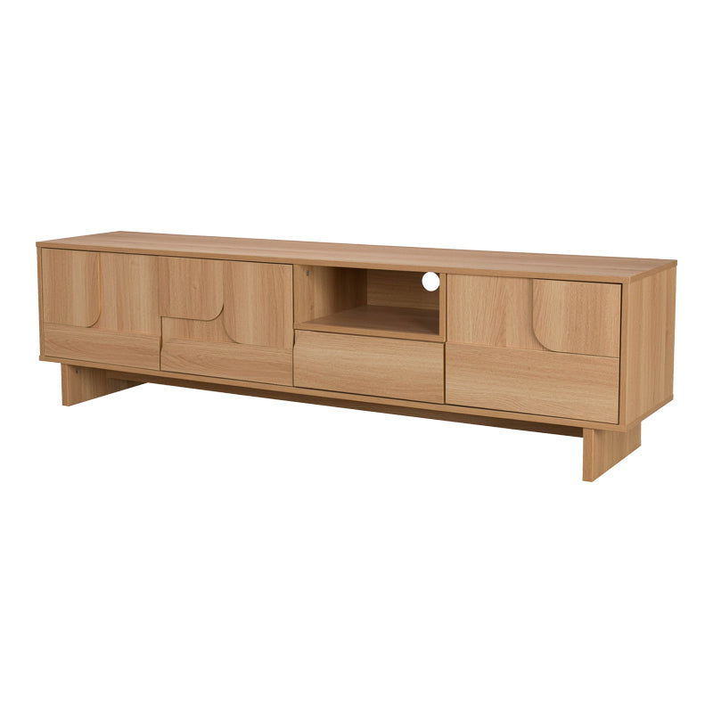 Natural | SKU: 086-000030 | Comodă TV Jenfia, MDF, Natural, 180x39x46 cm, varianta Natural, produs pentru amenajarea locuinței, disponibil online în România la CasaMob