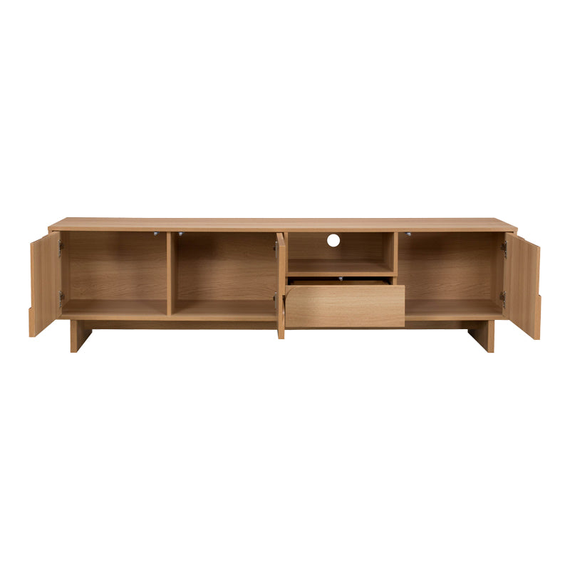 Natural | SKU: 086-000030 | Comodă TV Jenfia, MDF, Natural, 180x39x46 cm, varianta Natural, produs pentru amenajarea locuinței, disponibil online în România la CasaMob
