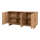 Comodă Jenfia, MDF, Natural, 150x39x76 cm