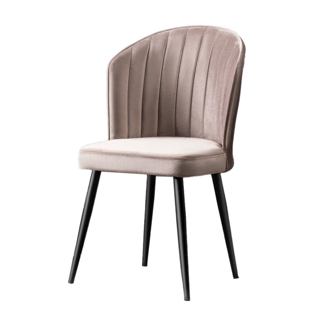 Set 2 scaune Rubi, Cappuccino - Negru, 52x42x85 cm
