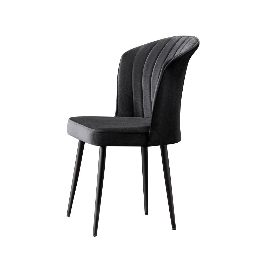 Set 4 scaune Rubi, Negru, 52x42x85 cm
