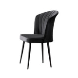 Set 4 scaune Rubi, Negru, 52x42x85 cm