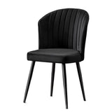 Set 2 scaune Rubi, Negru, 52x42x85 cm