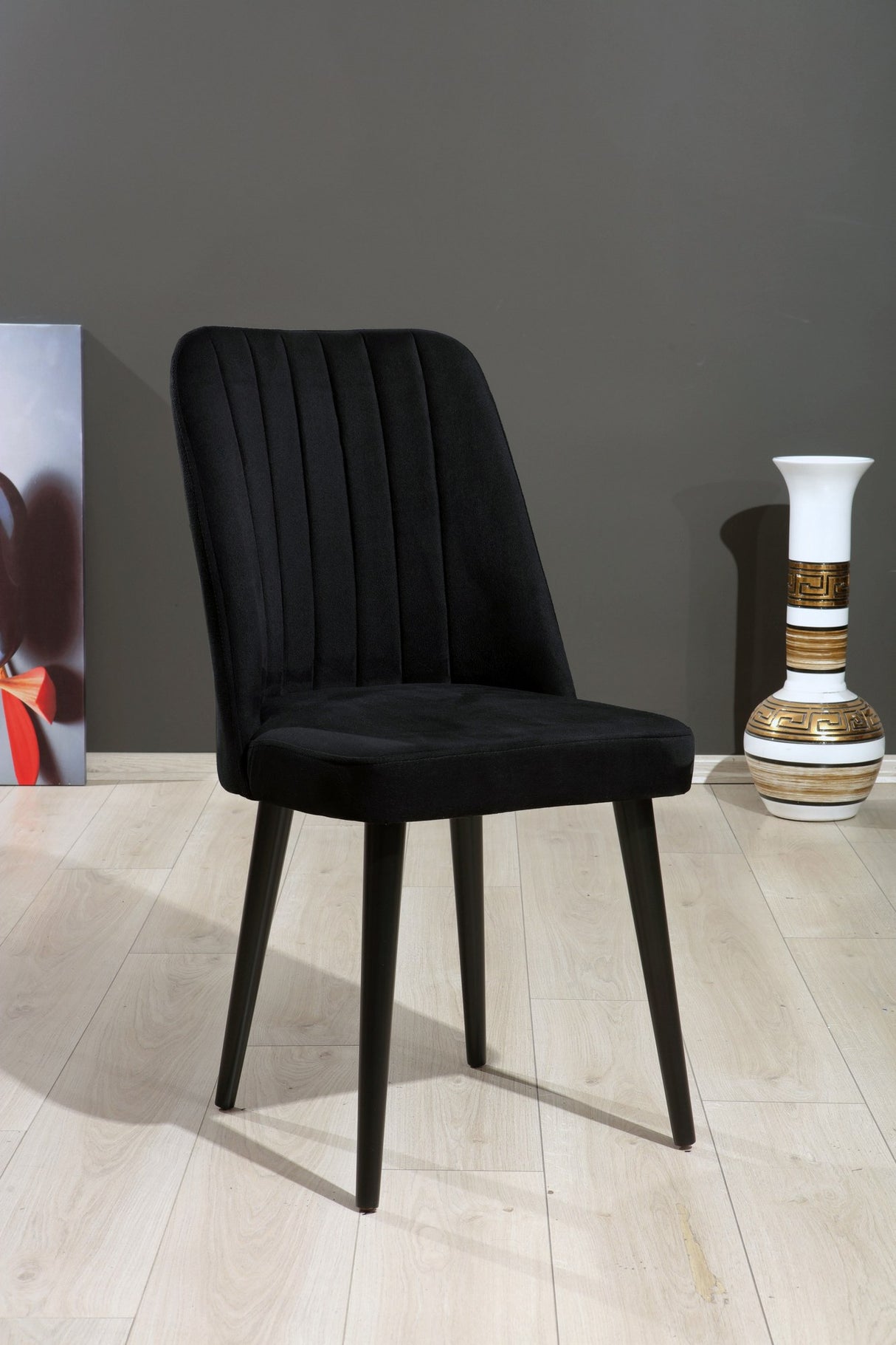 Set de scaune Vega, Diverse culori, Diverse configurații, 46x45x92 cm - Negru - 2 bucăți | SKU: 107BCK1142 | Set de scaune Vega, 46x45x92 cm, varianta Negru - 2 bucăți, produs pentru amenajarea locuinței, disponibil online în România la CasaMob