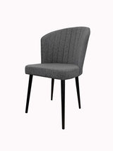 Set 4 scaune Rubi, Gri - Negru, 52x42x85 cm, SKU 107BCK1170, imagine 1