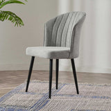 Set de scaune Rubi - gri, negru v2, Gri - Negru, Diverse configurații, 52x42x85 cm - 4 bucăți | SKU: 107BCK1187 | Set de scaune Rubi - gri, negru v2, Gri - Negru, 52x42x85 cm, varianta 4 bucăți, produs pentru amenajarea locuinței, disponibil online în România la CasaMob