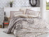 Set lenjerie de pat dublă Serenity, Diverse culori, 240x260 cm - Gri - Crem | SKU: 113HBY2637 | Set lenjerie de pat dublă Serenity, 240x260 cm, varianta Gri - Crem, produs pentru amenajarea locuinței, disponibil online în România la CasaMob