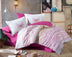 Alb - Fucsia - Roz - Galben | SKU: 113HBY2874 | Set lenjerie de pat dublă Eldora, 240x260 cm, varianta Alb - Fucsia - Roz - Galben, produs pentru amenajarea locuinței, disponibil online în România la CasaMob