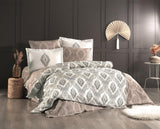 Set lenjerie de pat dublă Retro, Diverse culori, 240x260 cm - Maro - Crem - Verde | SKU: 113HBY4818 | Set lenjerie de pat dublă Retro, 240x260 cm, varianta Maro - Crem - Verde, produs pentru amenajarea locuinței, disponibil online în România la CasaMob