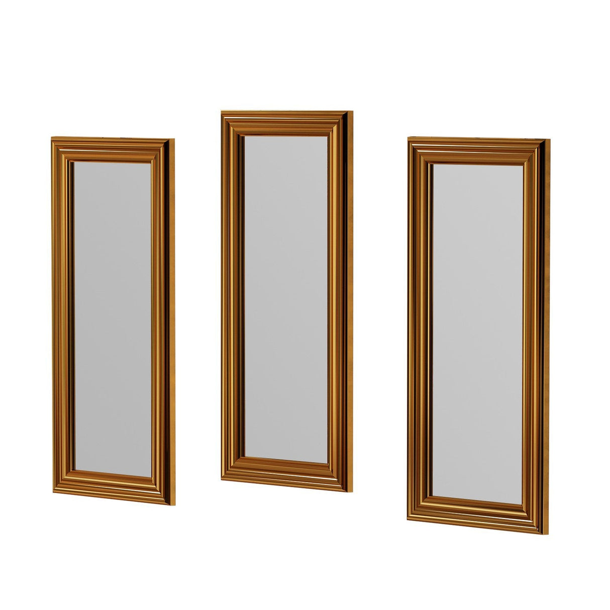 Oglindă decorativă 3 bucăți Lavia, Diverse culori, 30x3x70 cm - Bronz | SKU: 116SAM1134 | Oglindă decorativă 3 bucăți Lavia, 30x3x70 cm, varianta Bronz, produs pentru amenajarea locuinței, disponibil online în România la CasaMob
