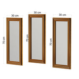 Oglindă decorativă 3 bucăți Lavia, Diverse culori, 30x3x70 cm - Auriu | SKU: 116SAM1106 | Oglindă decorativă 3 bucăți Lavia, 30x3x70 cm, varianta Auriu, produs pentru amenajarea locuinței, disponibil online în România la CasaMob
