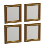 Oglindă decorativă 4 bucăți Loza, Diverse culori, 40x3x40 cm - Oglindă decorativă 4 bucăți Loza, Diverse culori, 40x3x40 cm, SKU 116SAM1109, imagine 5