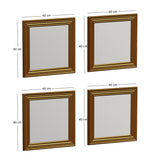 Oglindă decorativă 4 bucăți Loza, Diverse culori, 40x3x40 cm - Oglindă decorativă 4 bucăți Loza, Diverse culori, 40x3x40 cm, SKU 116SAM1109, imagine 6