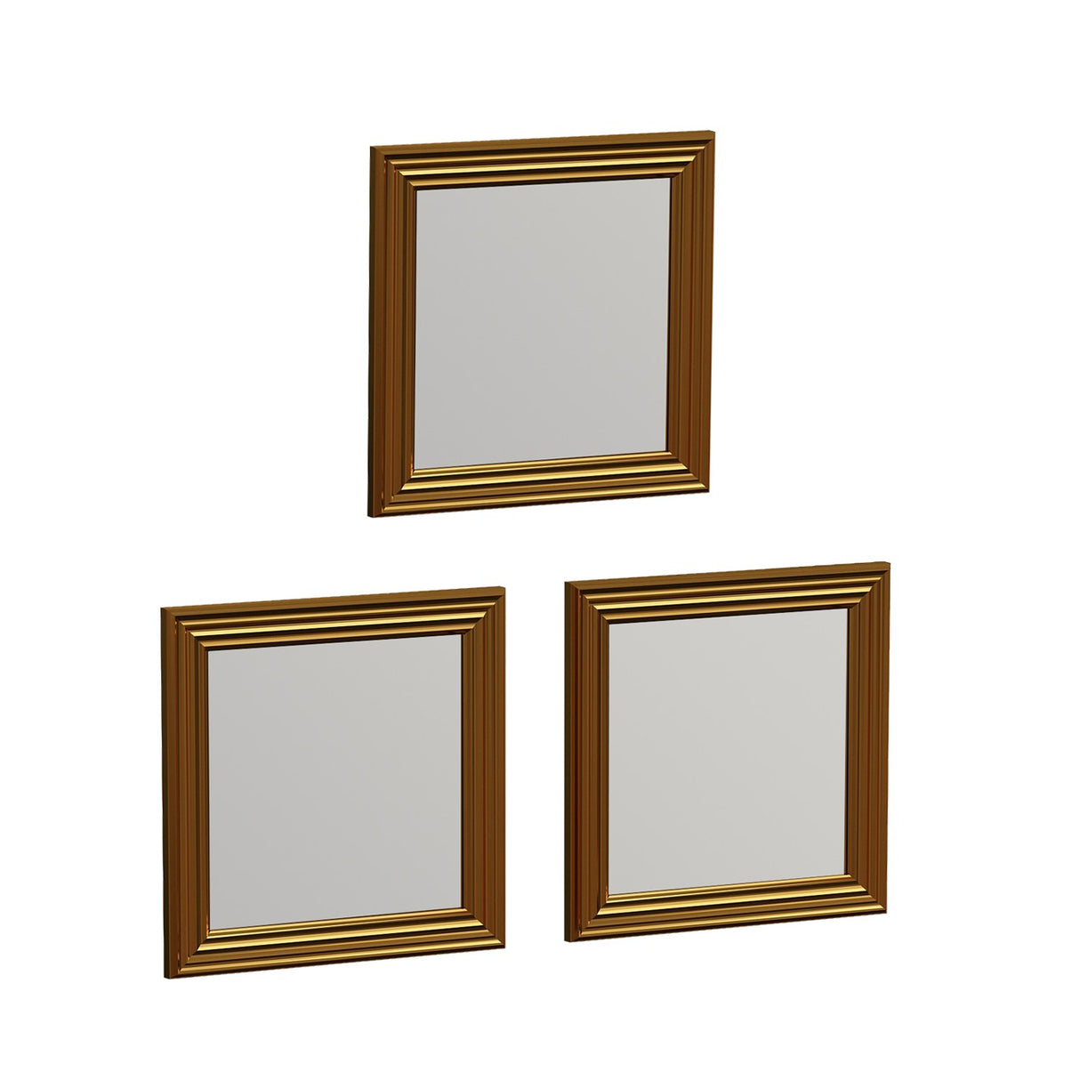 Oglindă decorativă 3 bucăți Otto, Diverse culori, 40x3x40 cm - Oglindă decorativă 3 bucăți Otto, Diverse culori, 40x3x40 cm, SKU 116SAM1110, imagine 5