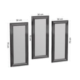 Oglindă decorativă 3 bucăți Lavia, Diverse culori, 30x3x70 cm - Argintiu | SKU: 116SAM1124 | Oglindă decorativă 3 bucăți Lavia, 30x3x70 cm, varianta Argintiu, produs pentru amenajarea locuinței, disponibil online în România la CasaMob