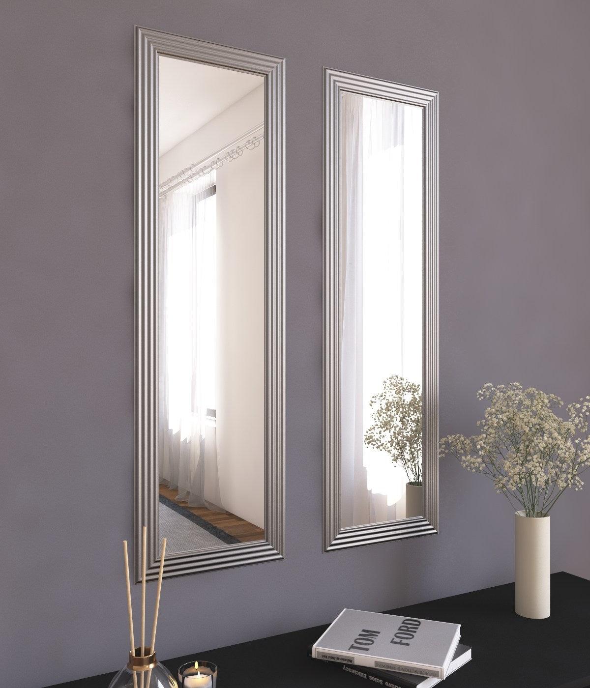 Set oglinzi (2 bucăți) Candy - Silver, Argint, 3x90x30 cm, SKU 116SAM1129