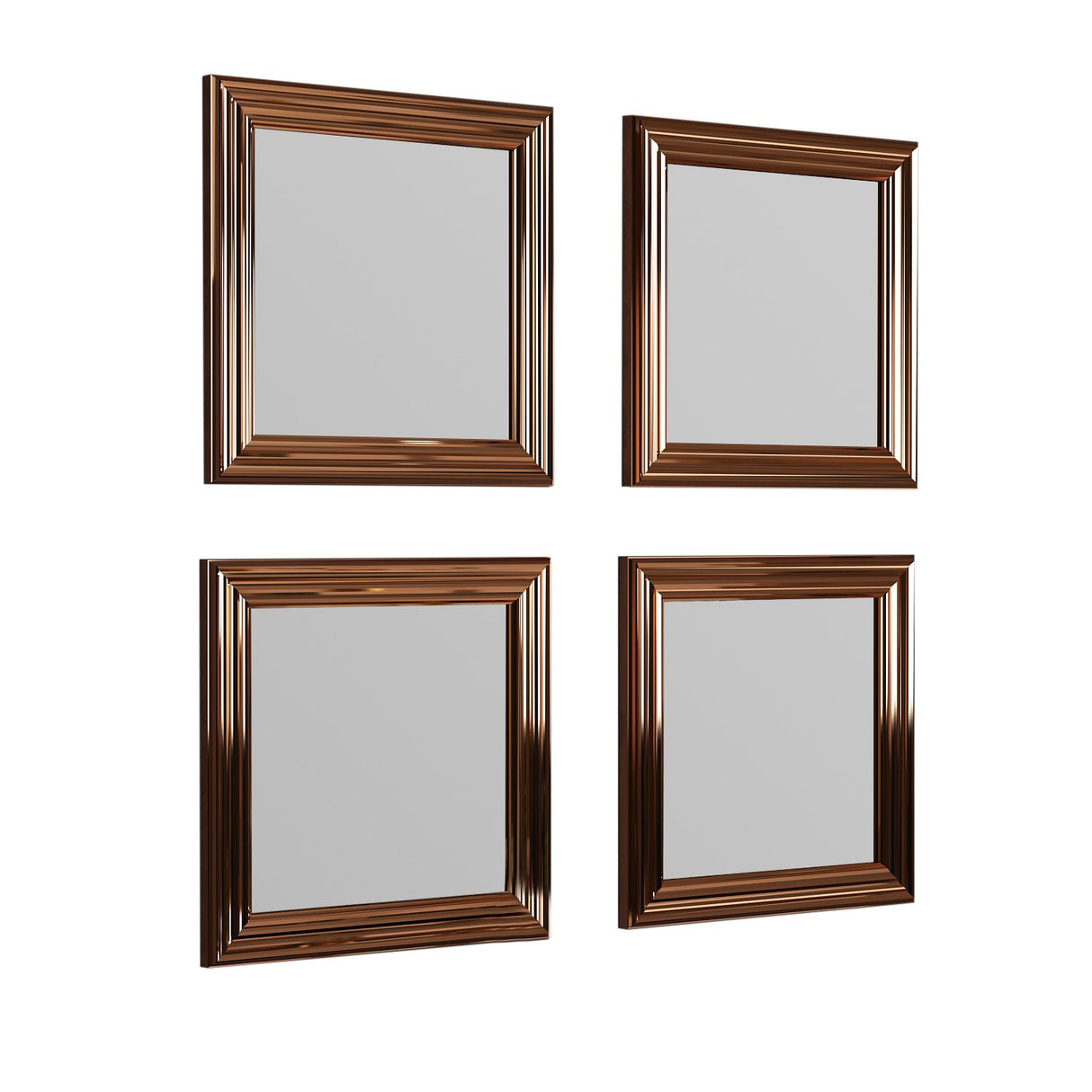 Oglindă decorativă 4 bucăți Loza, Diverse culori, 40x3x40 cm - Oglindă decorativă 4 bucăți Loza, Diverse culori, 40x3x40 cm, SKU 116SAM1136, imagine 17