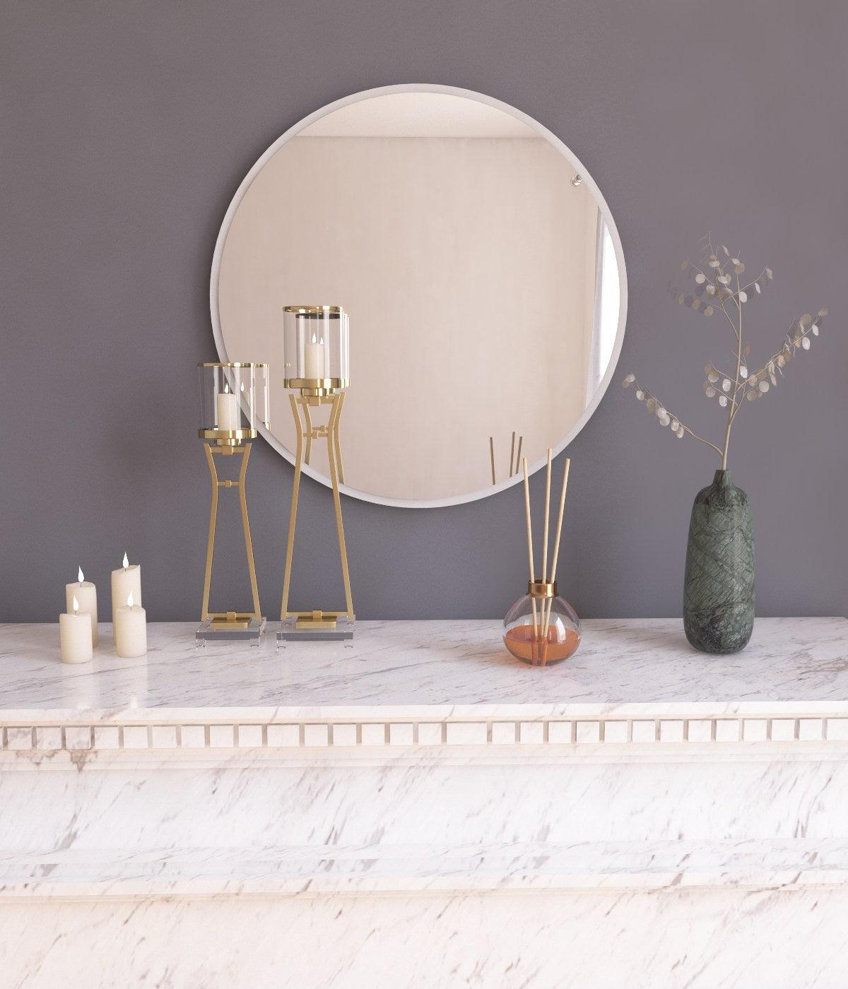 Oglindă decorativă Ozze, Diverse culori, 60x2x60 cm - Alb | SKU: 116SAM1149 | Oglindă decorativă Ozze, 60x2x60 cm, varianta Alb, produs pentru amenajarea locuinței, disponibil online în România la CasaMob