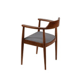 Scaun Albero43, Nuc - Negru - Alb, 62x80x44 cm