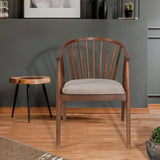 Scaun Albero48, Nuc - Bej, 55x47x77 cm