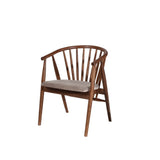 Scaun Albero48, Nuc - Bej, 55x47x77 cm