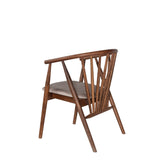Scaun Albero48, Nuc - Bej, 55x47x77 cm